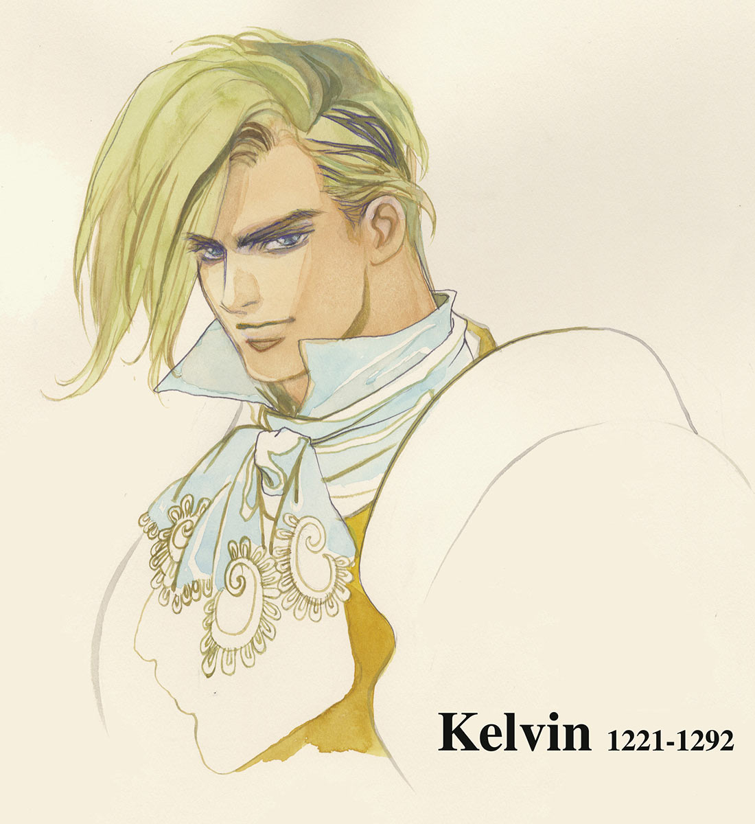 Kelvin Portrait Art from SaGa Frontier 2