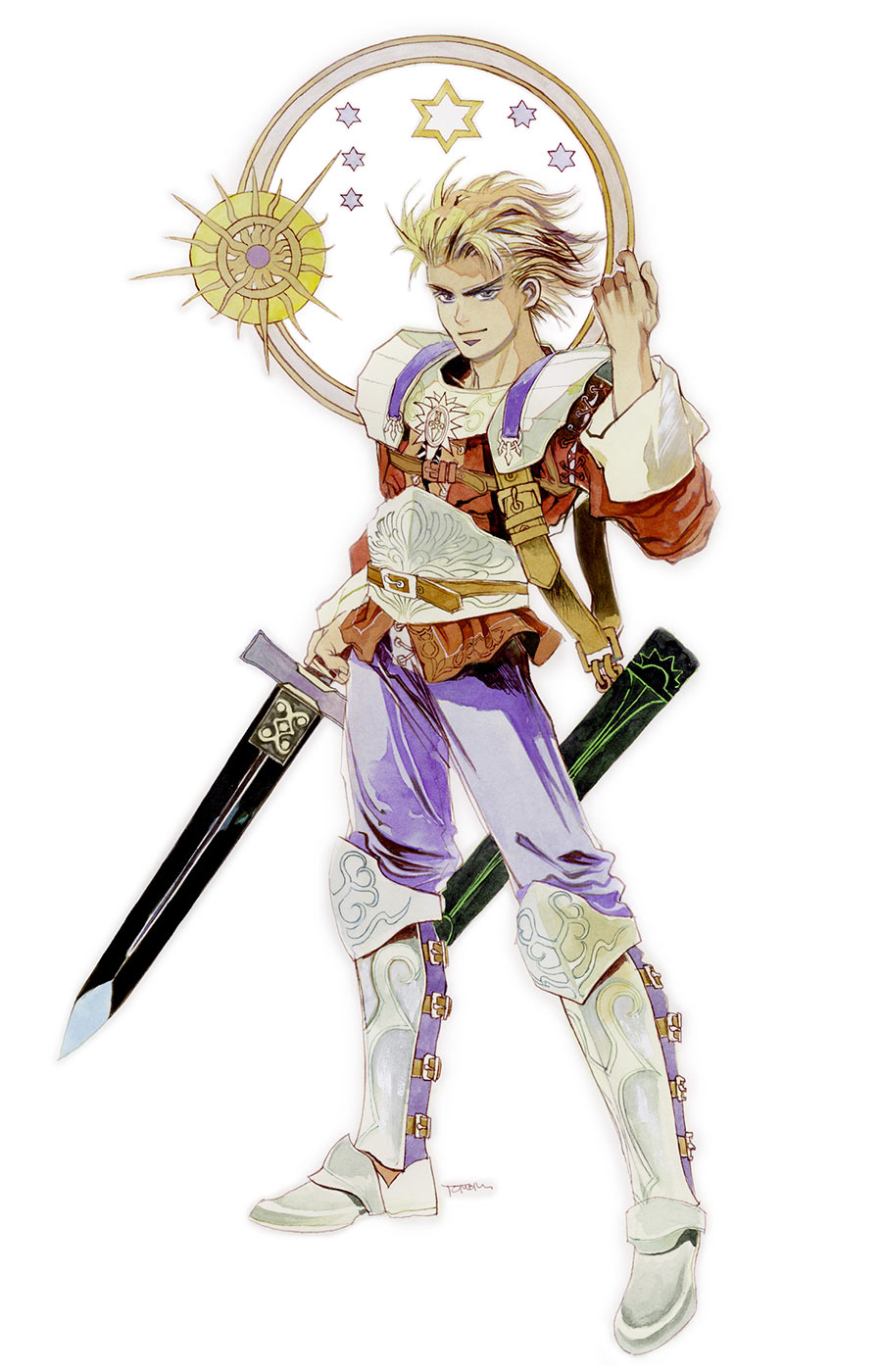 Young Gustave XIII Art from SaGa Frontier 2