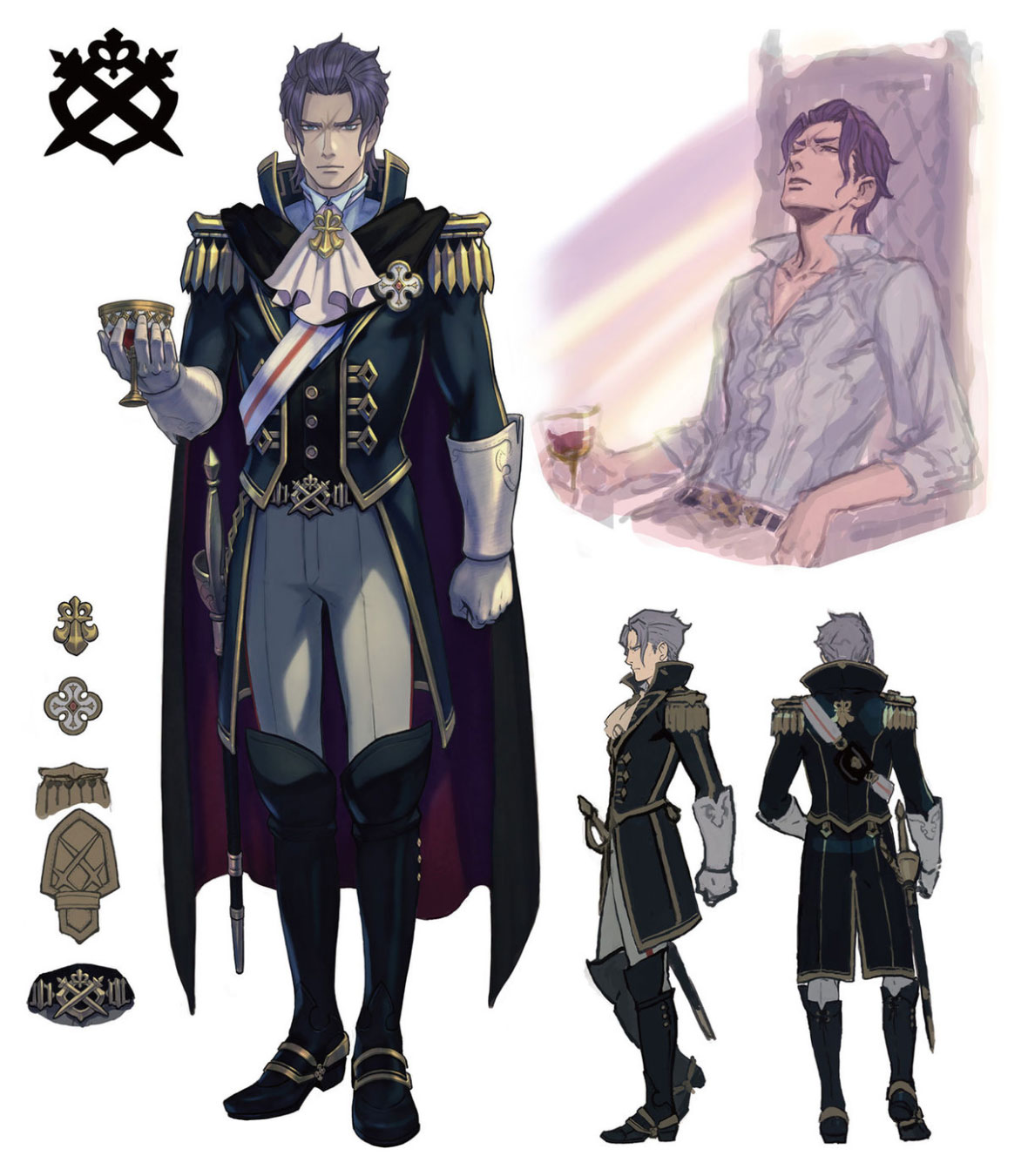 Barok van Zieks Artwork from The Great Ace Attorney Chronicles
