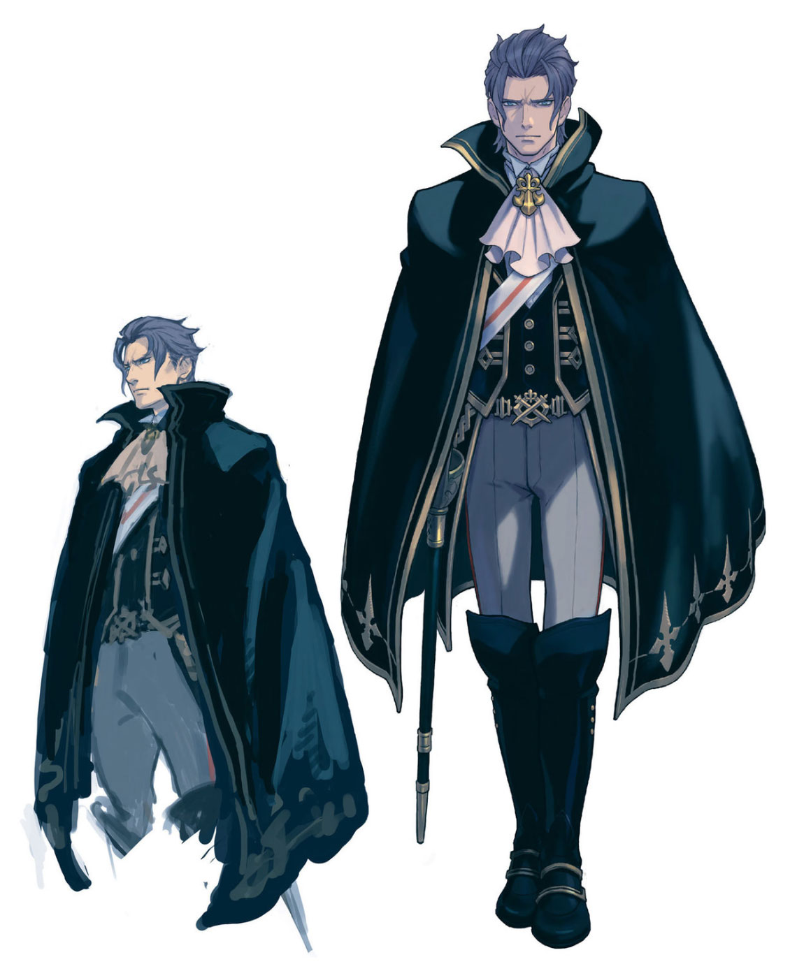 Barok van Zieks with Cape Art from The Great Ace Attorney Chronicles