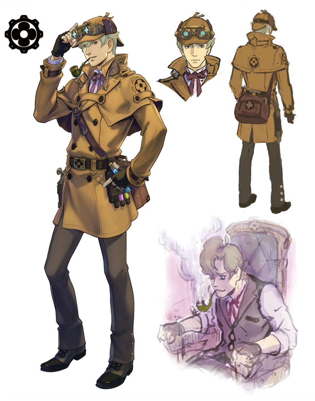 Herlock Sholmes Artwork from The Great Ace Attorney Chronicles