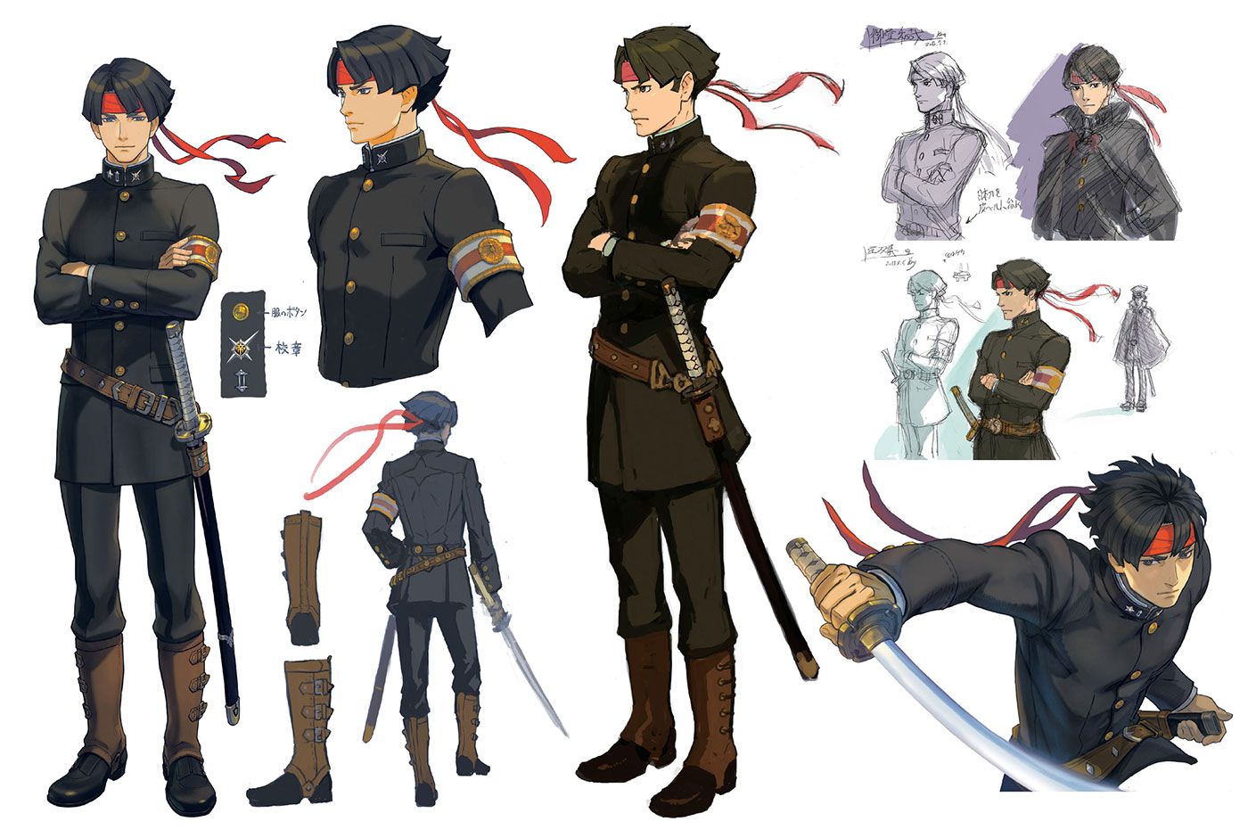 Kazuma Asogi Art from The Great Ace Attorney Chronicles