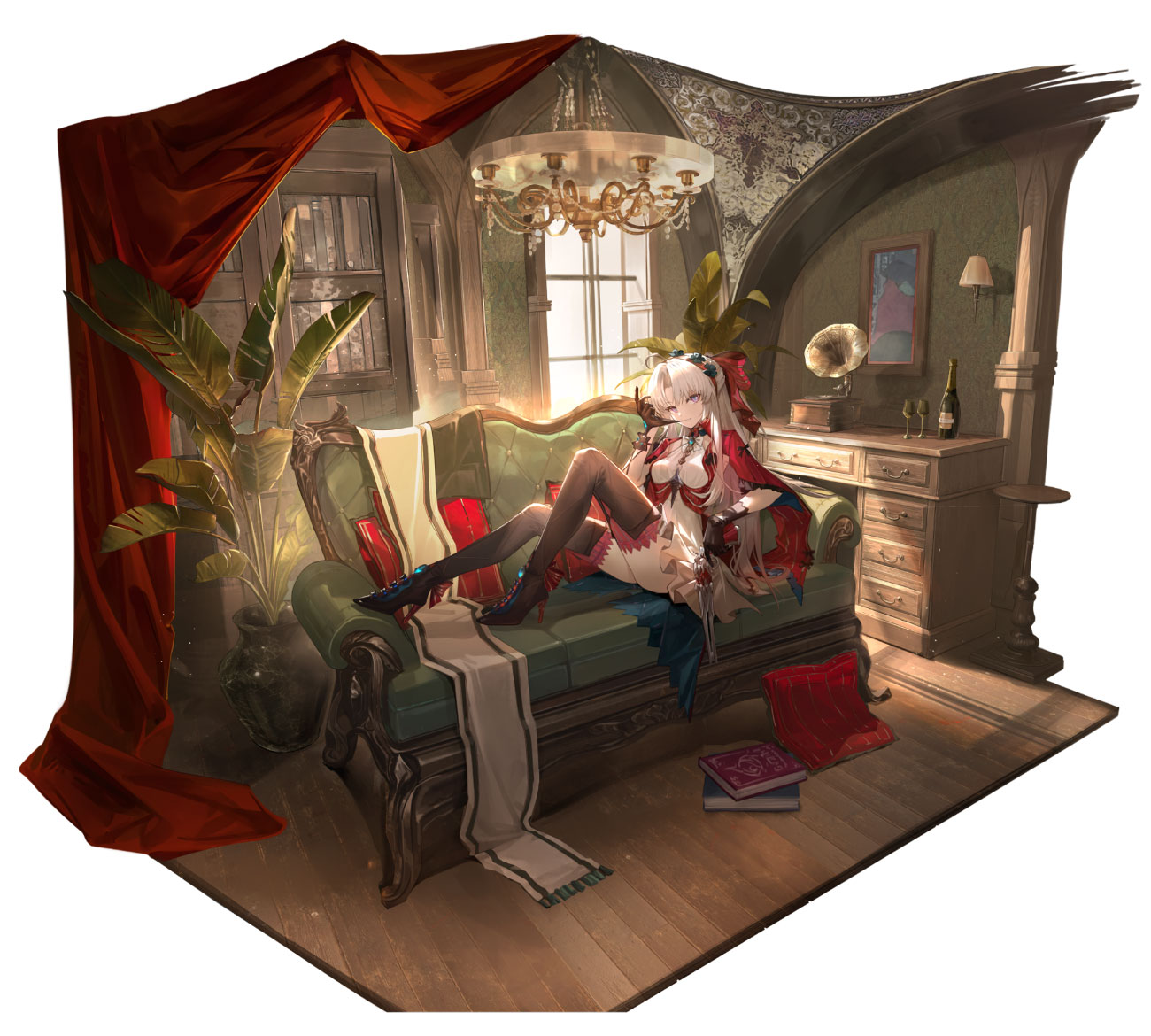 Carlotta Splash Art from Wuthering Waves
