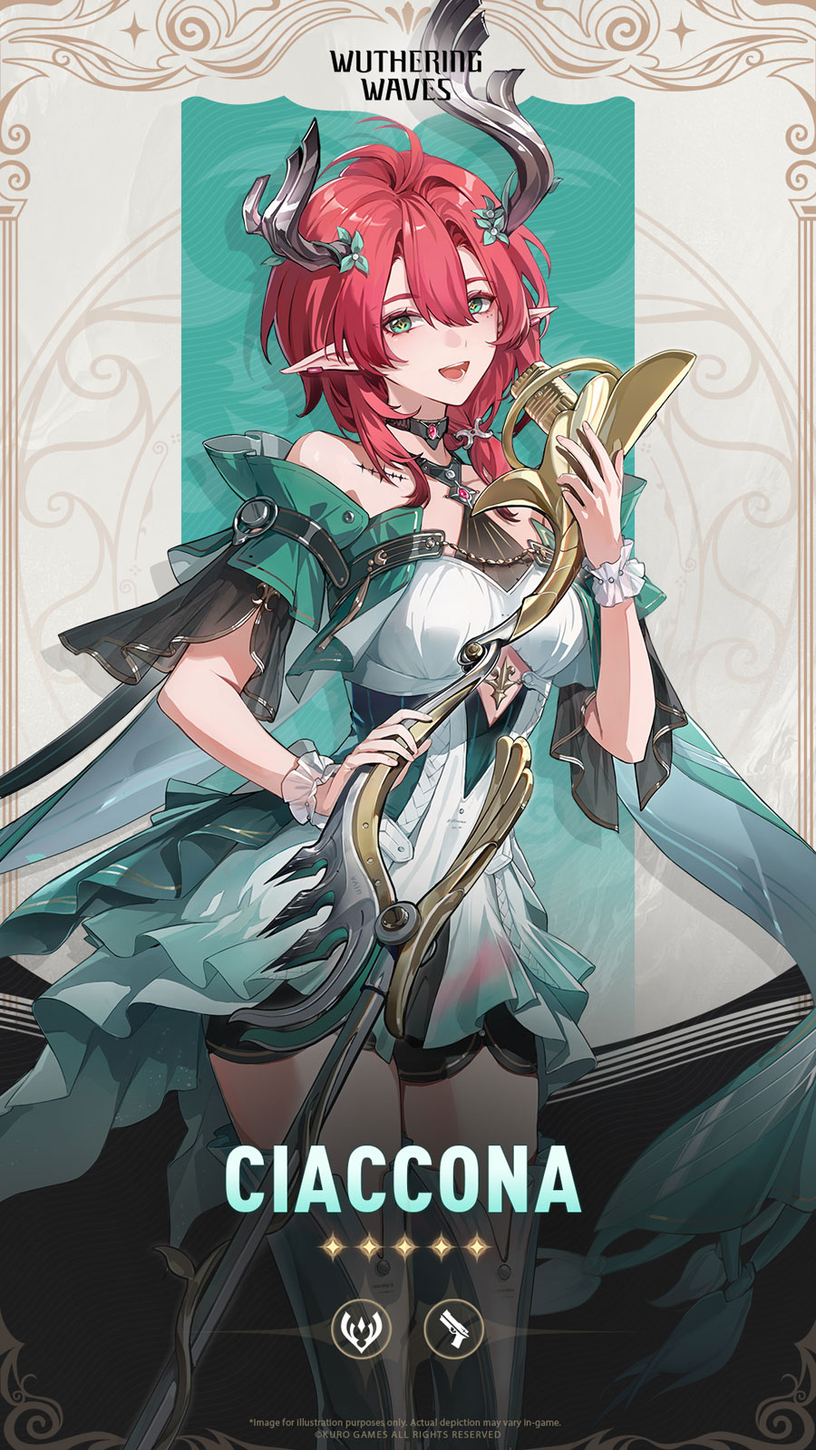 Ciaccona Card Art from Wuthering Waves