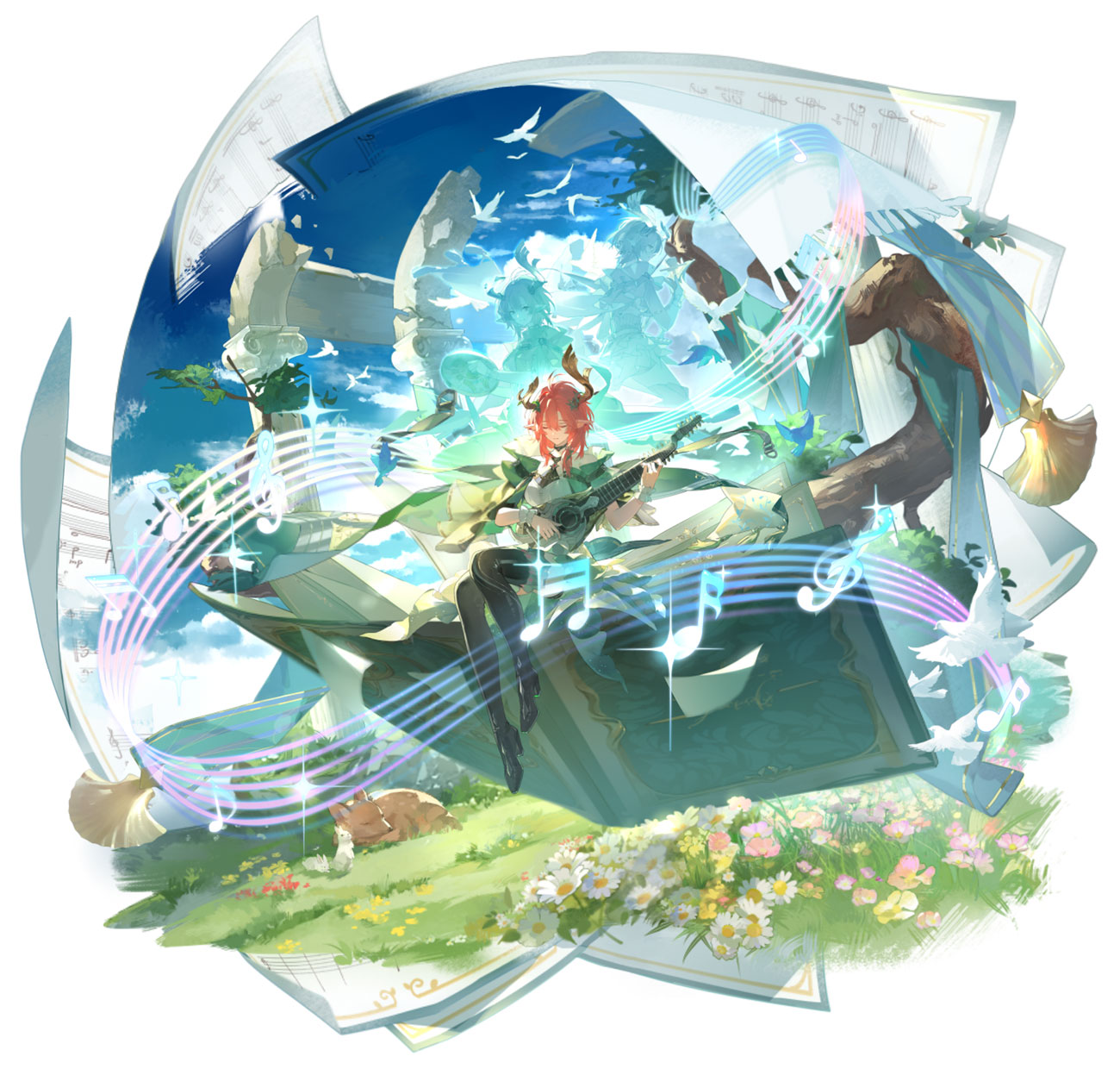 Ciaccona Splash Art from Wuthering Waves