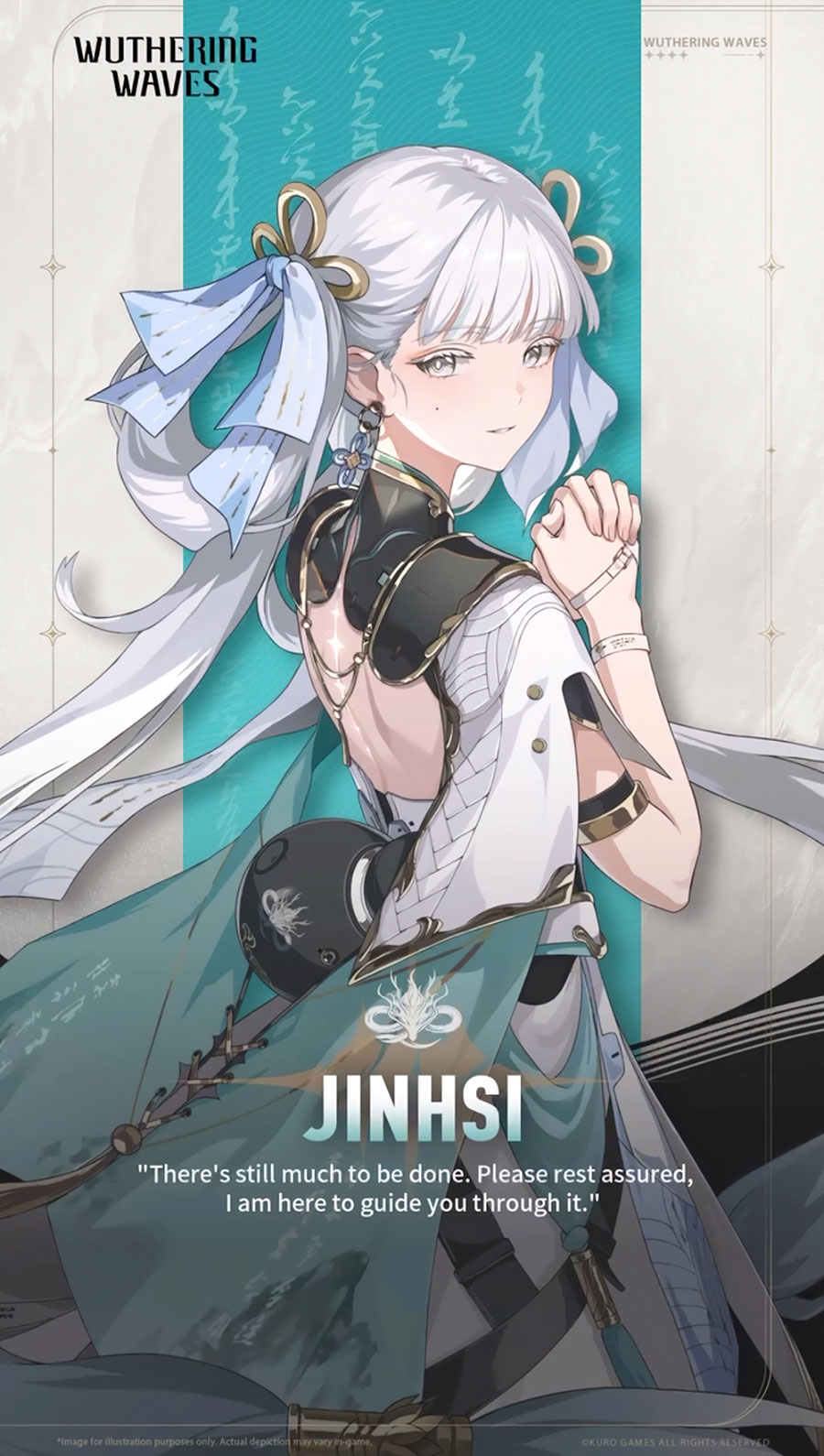 Jinhsi Card Art from Wuthering Waves