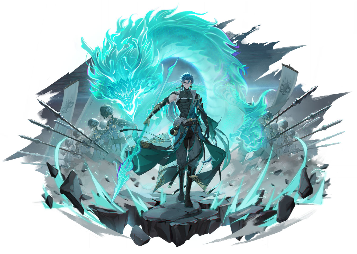 Jiyan Splash Art from Wuthering Waves