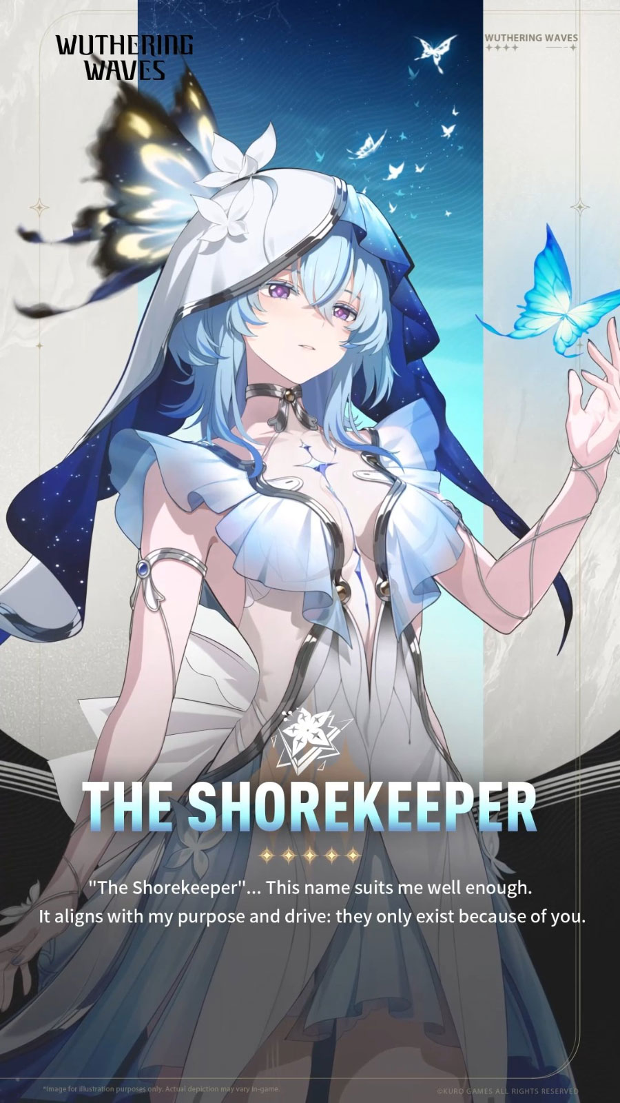 Shorekeeper Card Art from Wuthering Waves