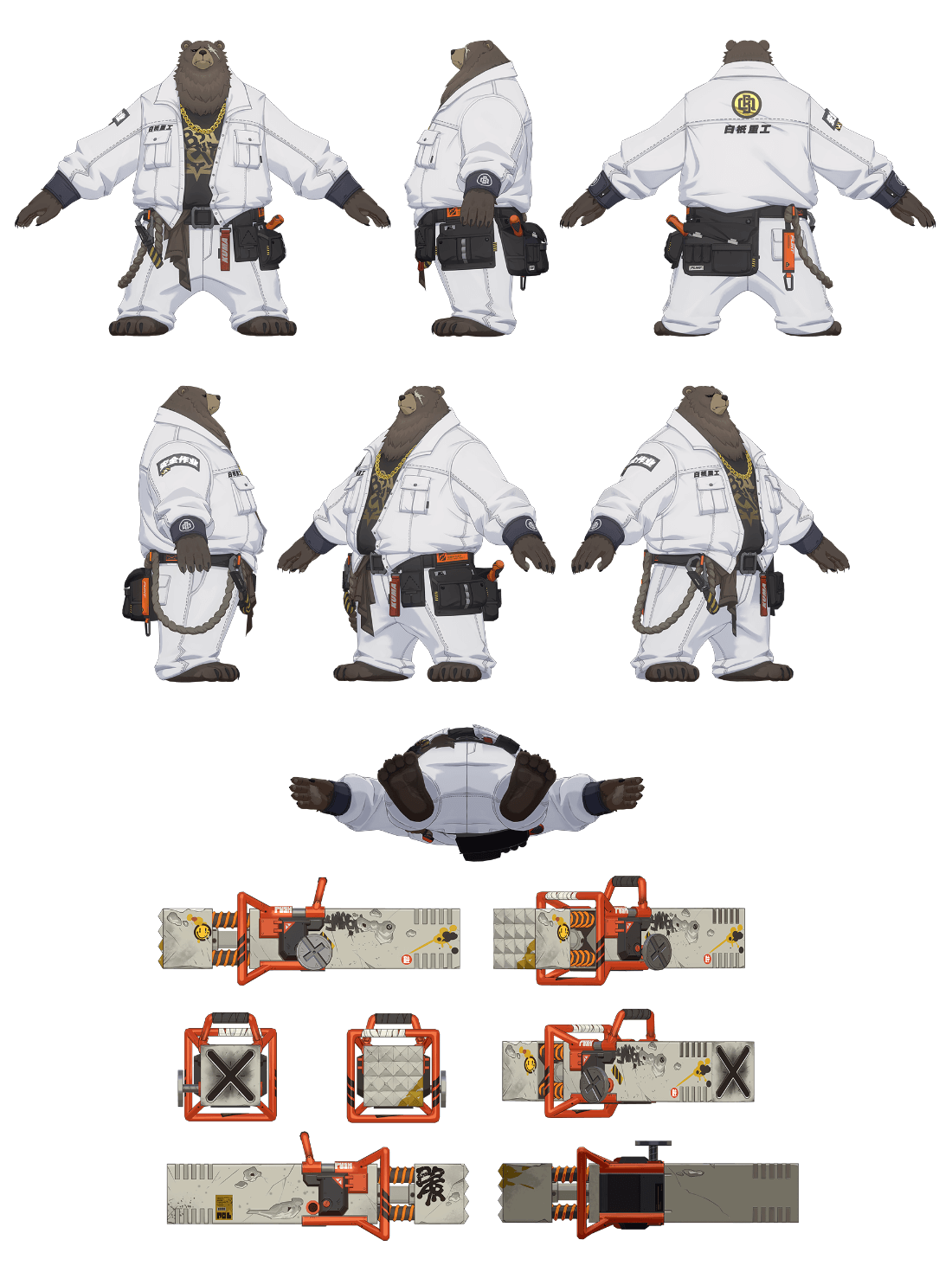 Ben Bigger Character Model Art from Zenless Zone Zero