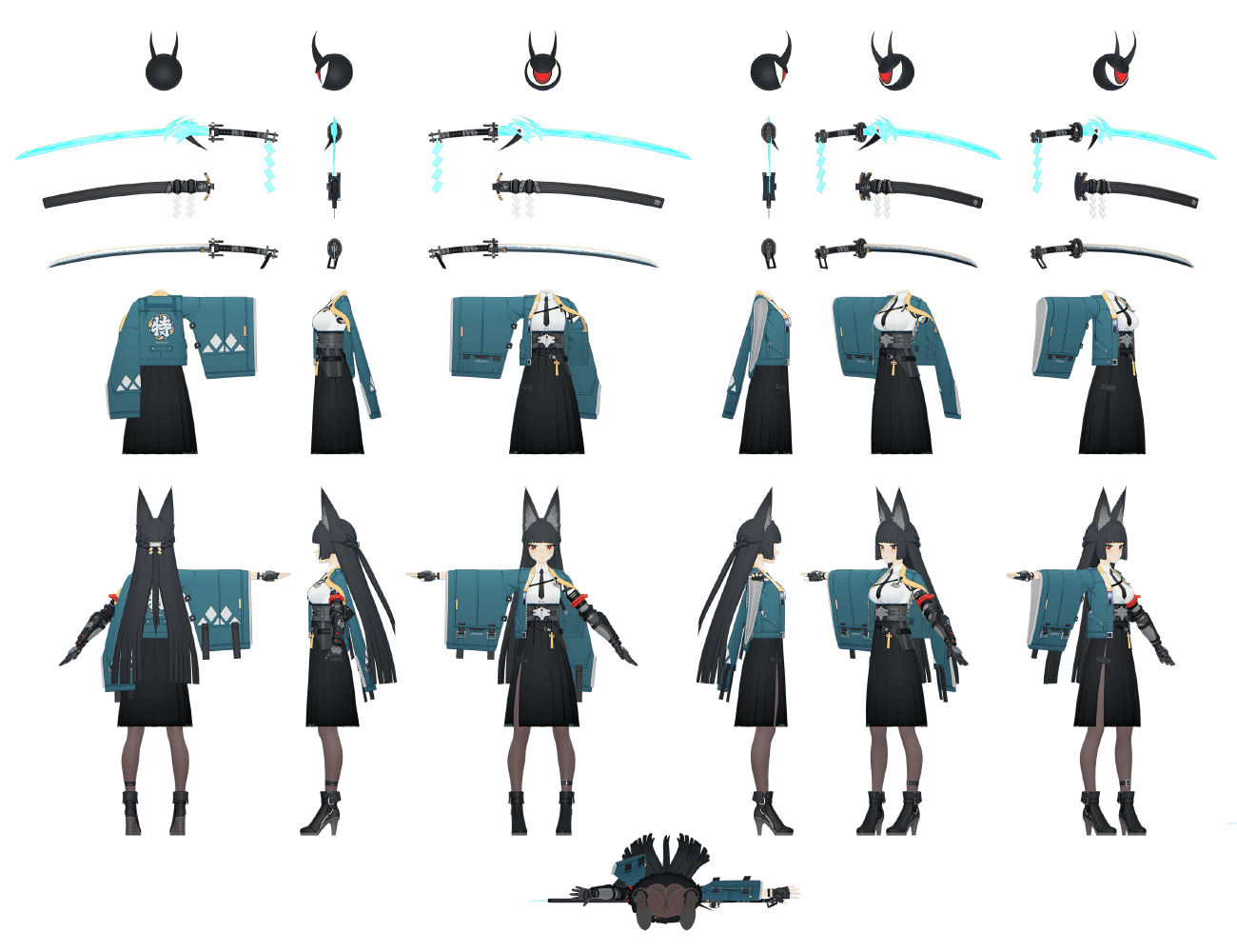 Hoshimi Miyabi Character Model Art from Zenless Zone Zero