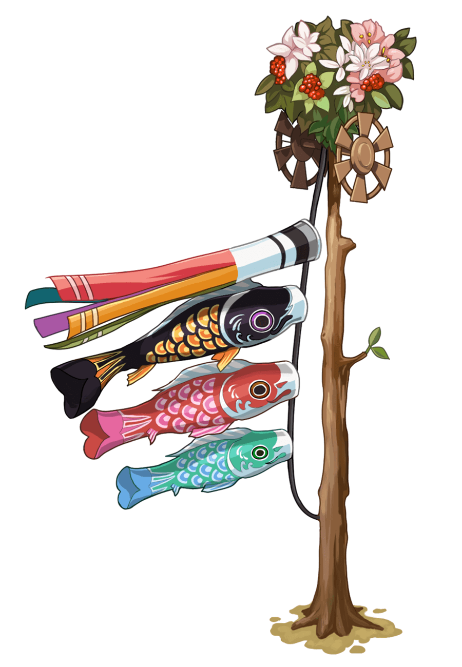 Carp Streamer Set Art from Breath of Fire 6