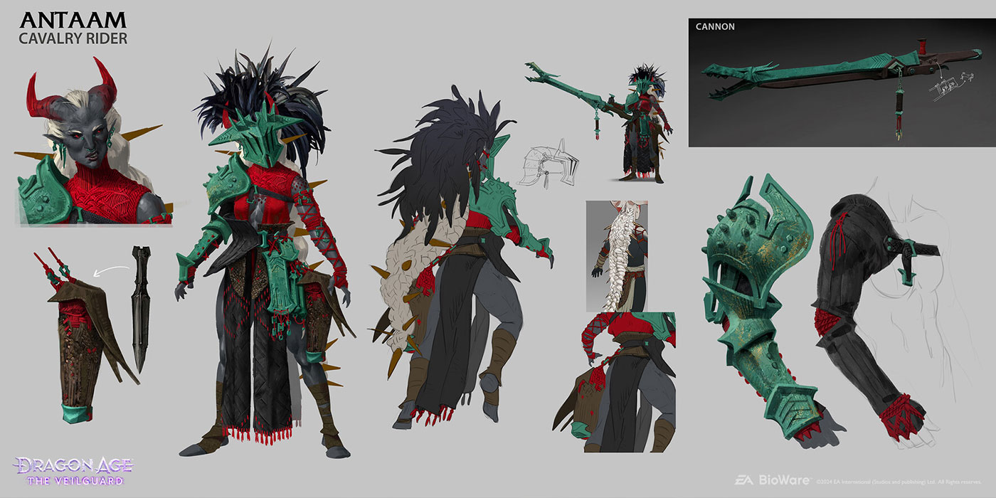 Antaam Cavalry Rider Art from Dragon Age: The Veilguard