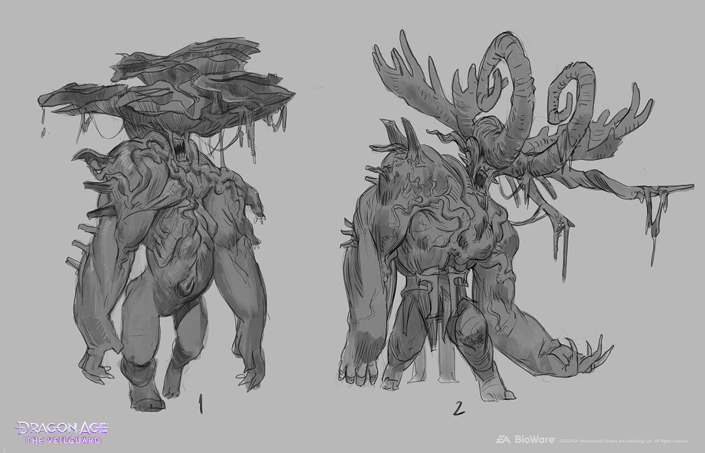 Antaam Reaver Sketch from Dragon Age: The Veilguard