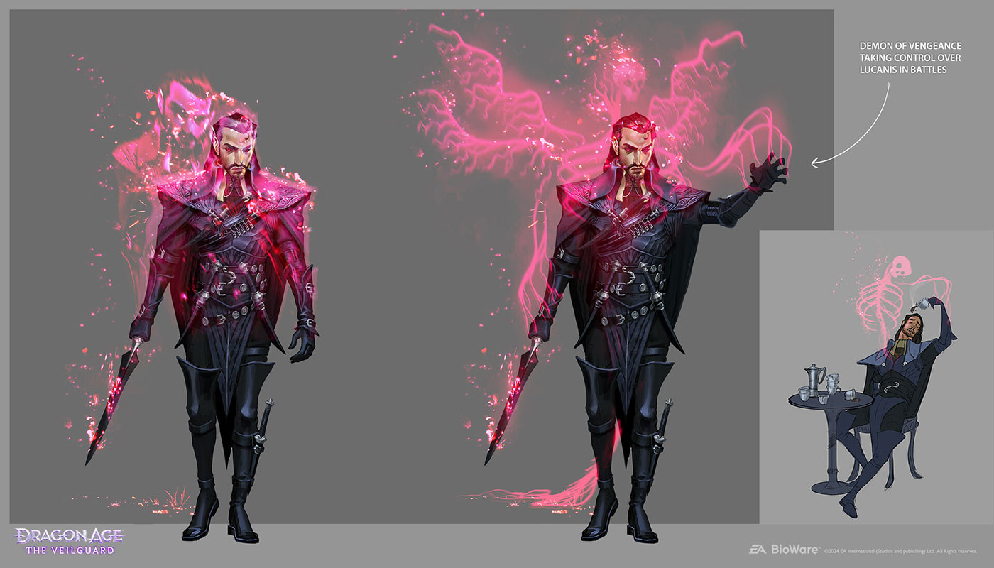 Lucanis Alt Concept Art from Dragon Age: The Veilguard