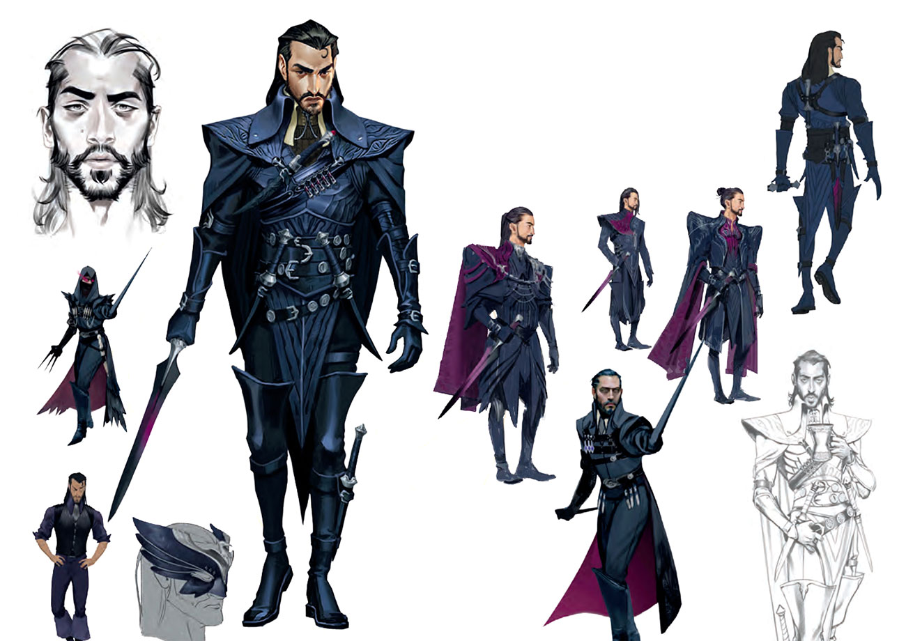 Lucanis Dellamorte Concept Art from Dragon Age: The Veilguard