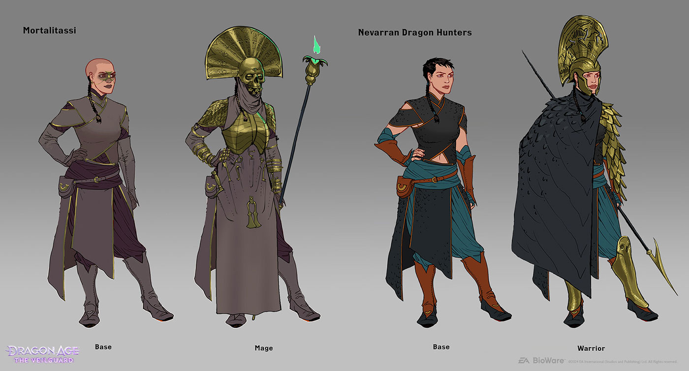 Mortalitassi Nevarrans Lineup Art from Dragon Age: The Veilguard