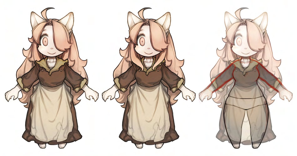 Hanna Fondant Concept Art from Fuga: Melodies of Steel