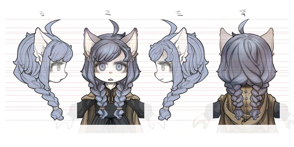 Sheena Falafel Concept Art from Fuga: Melodies of Steel