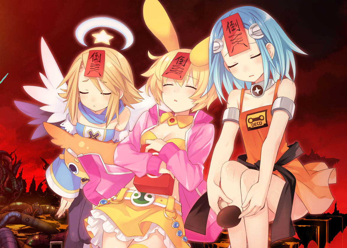 Dangly, Compile, and Deco Art from Hyperdimension Neptunia mk2