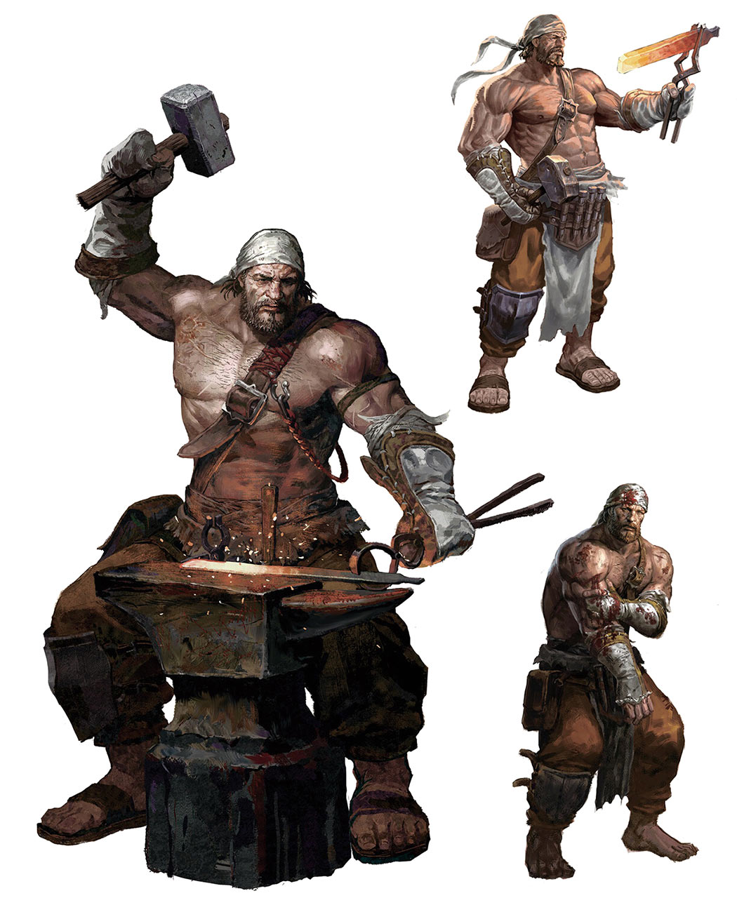 Blacksmith Concept Art from Lineage W