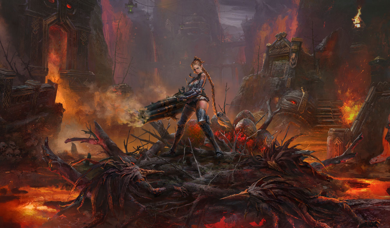 Gunslinger Server Selection Art from Lineage W