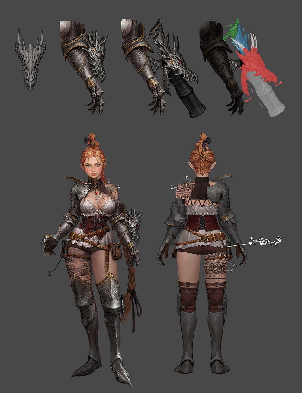Gunslinger Weapon Concept Art from Lineage W