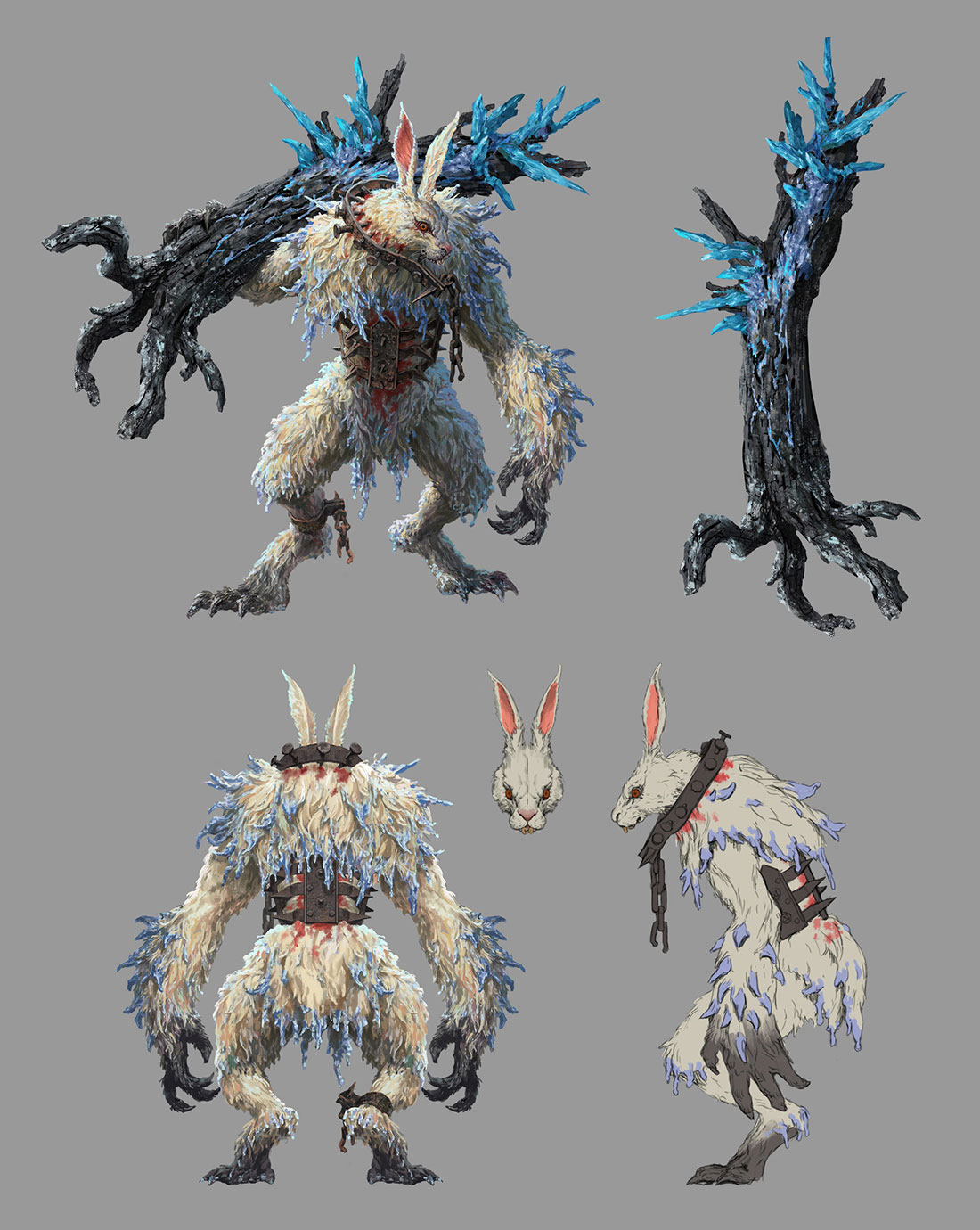 Ice Mambo Rabbit Concept Art from Lineage W