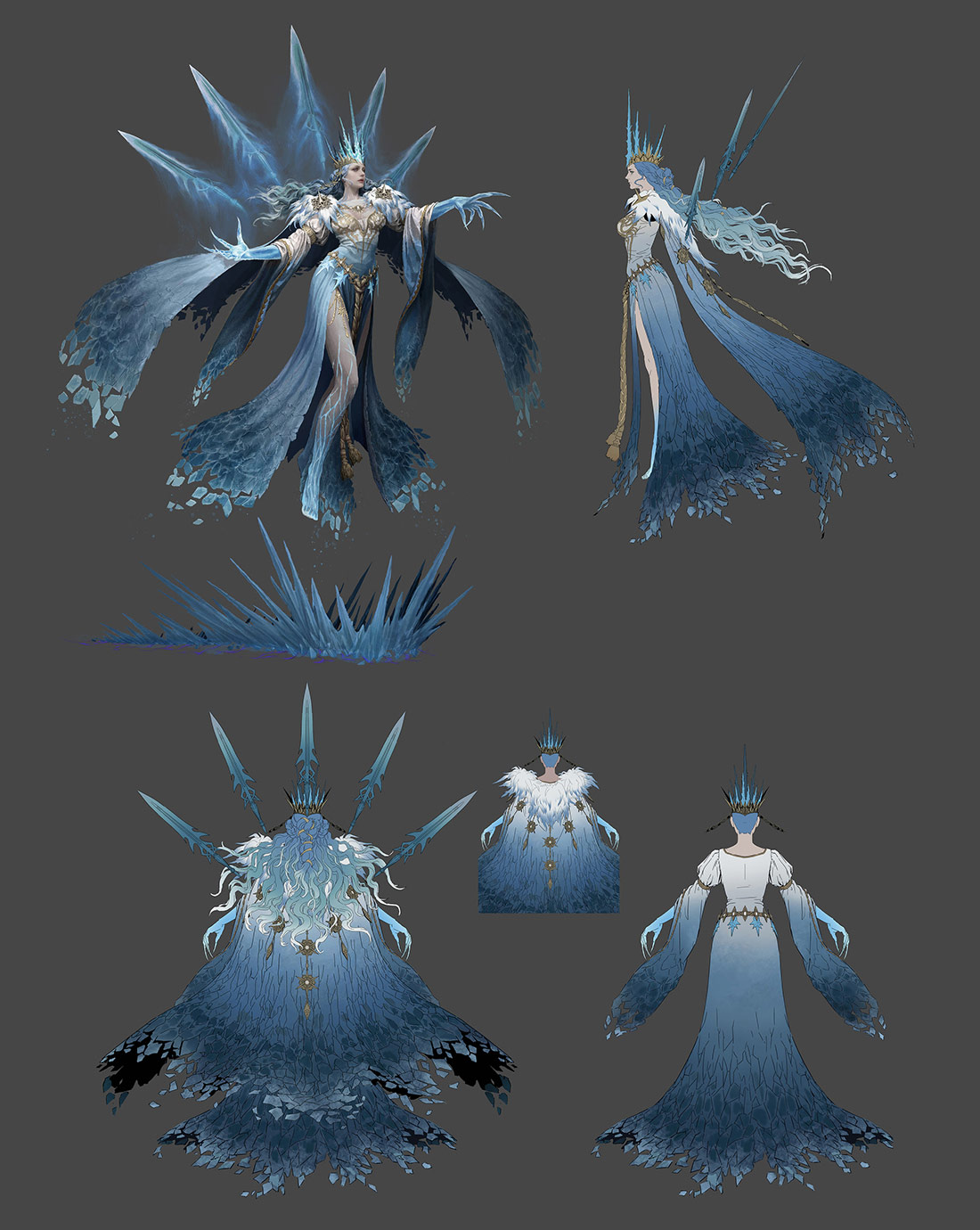 Ice Queen Concept Art from Lineage W