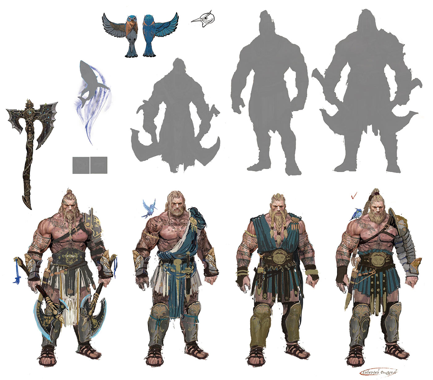 Male Warrior Concept Artwork from Lineage W