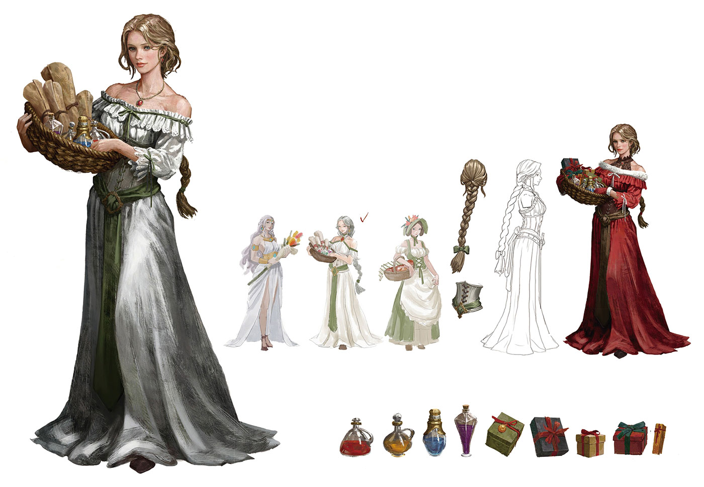 Merchant Serin Concept Art from Lineage W