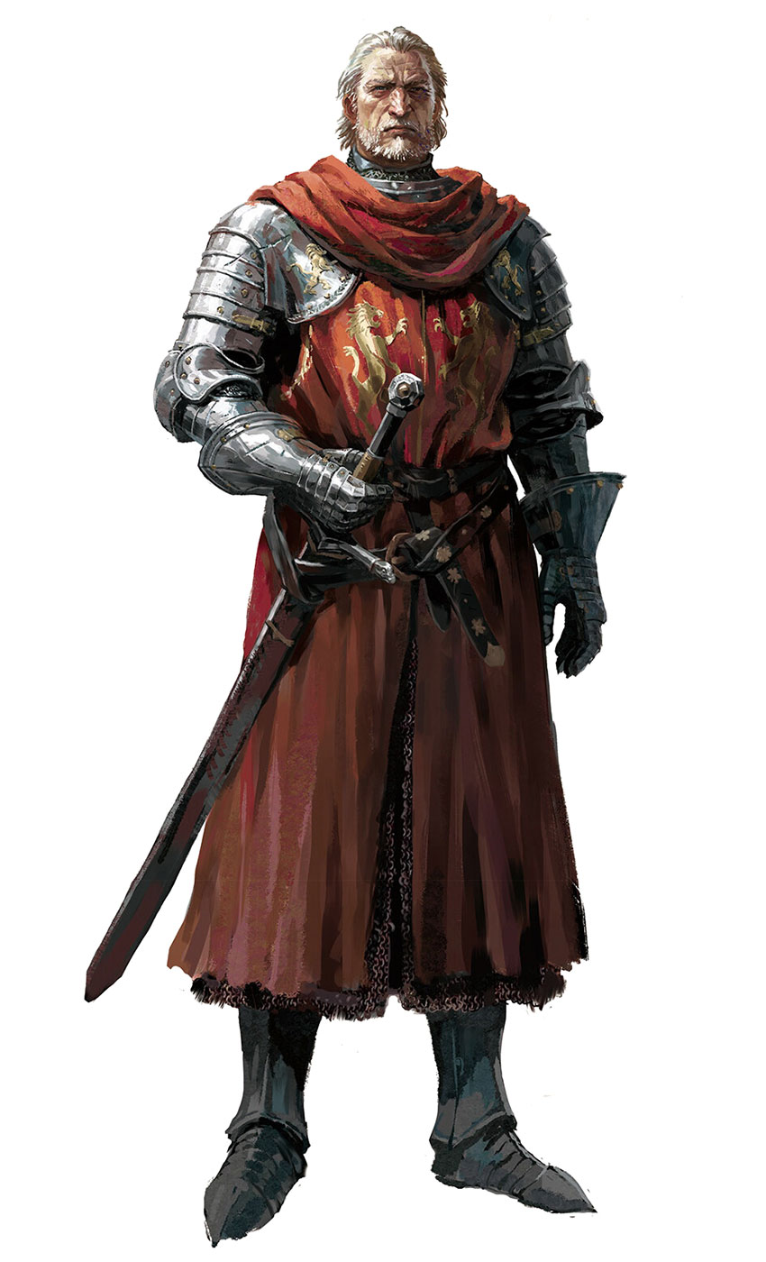 Red Knight Commander Valten Art from Lineage W