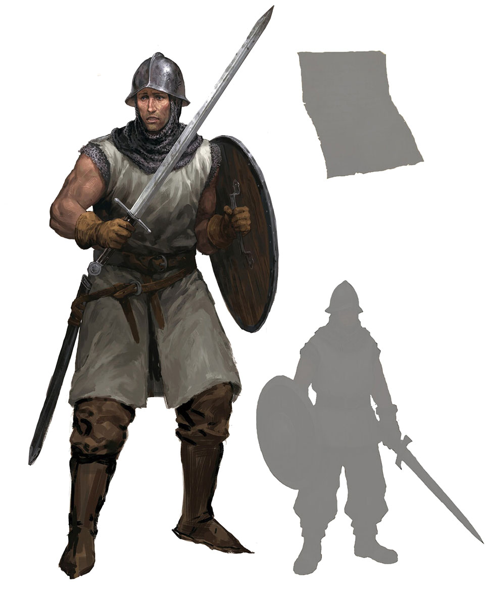 Red Knight Soldier Boris Art from Lineage W