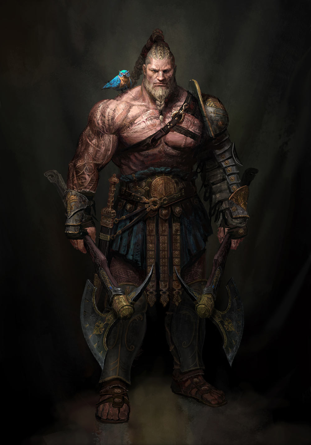 Warrior Illustration from Lineage W