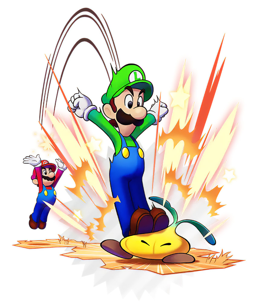 Jump Attack Art from Mario & Luigi: Brothership