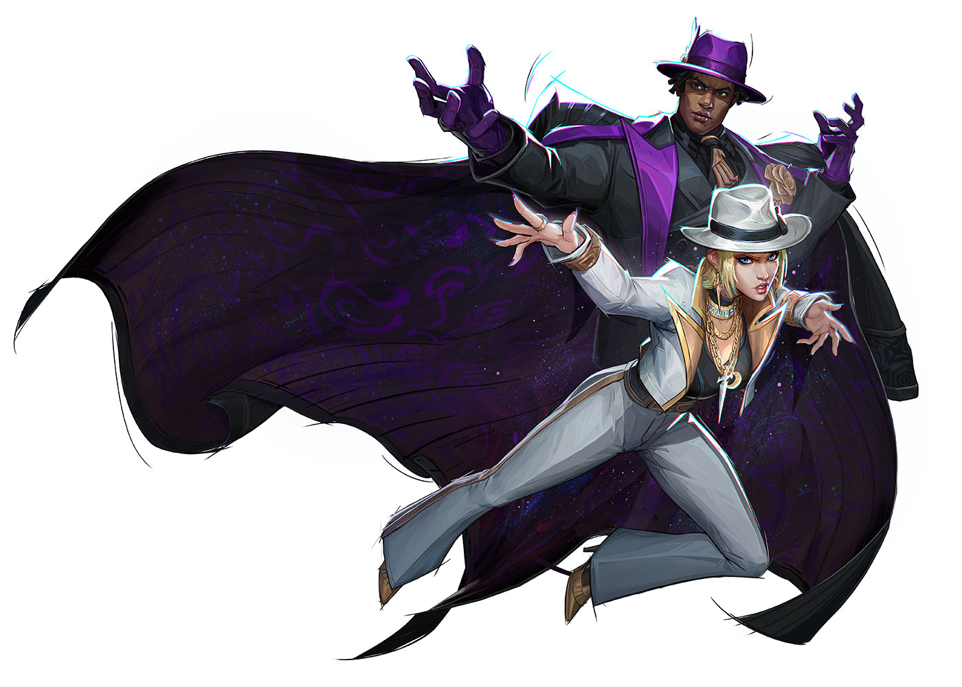 Cloak & Dagger, Twilight Duo Art from Marvel Rivals