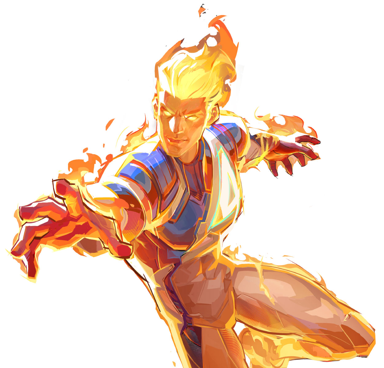 Human Torch Artwork from Marvel Rivals
