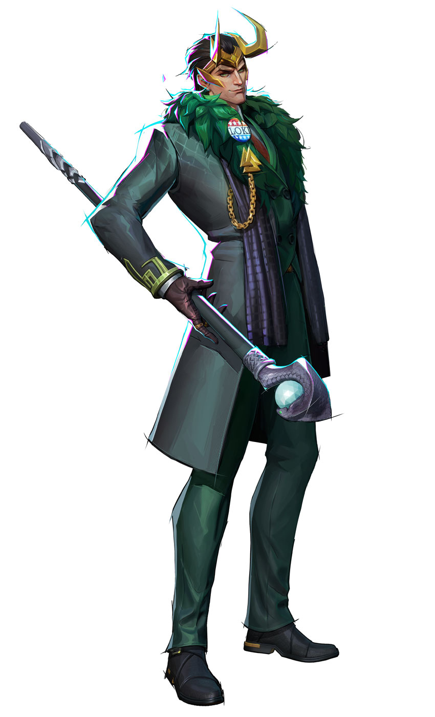 Loki, Presidential Attire Art from Marvel Rivals