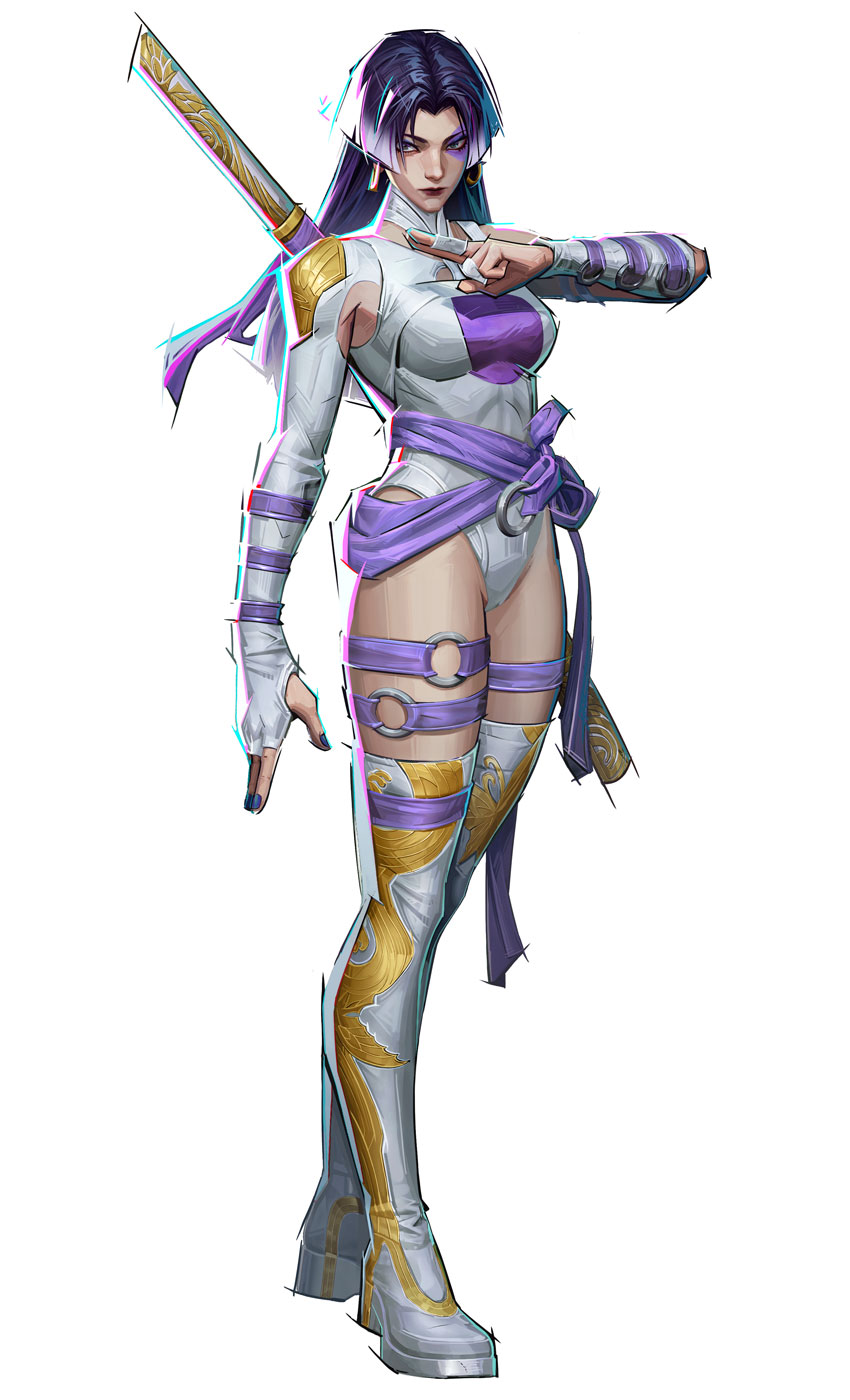 Psylocke, Phantom Purple Art from Marvel Rivals