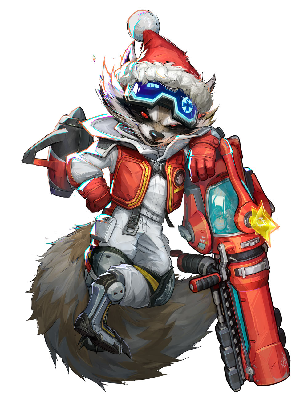 Rocket Raccoon, Wild Winter Art from Marvel Rivals