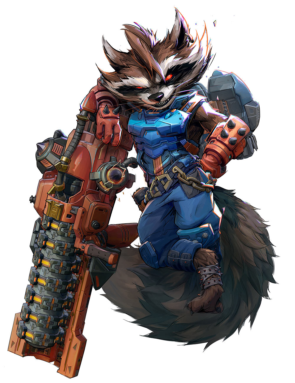 Rocket Raccoon Art from Marvel Rivals