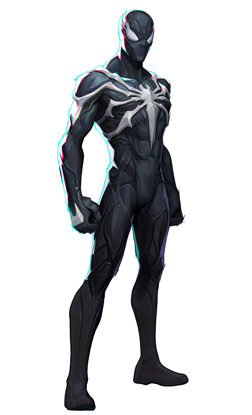 Spider-Man, Black Suit Art from Marvel Rivals