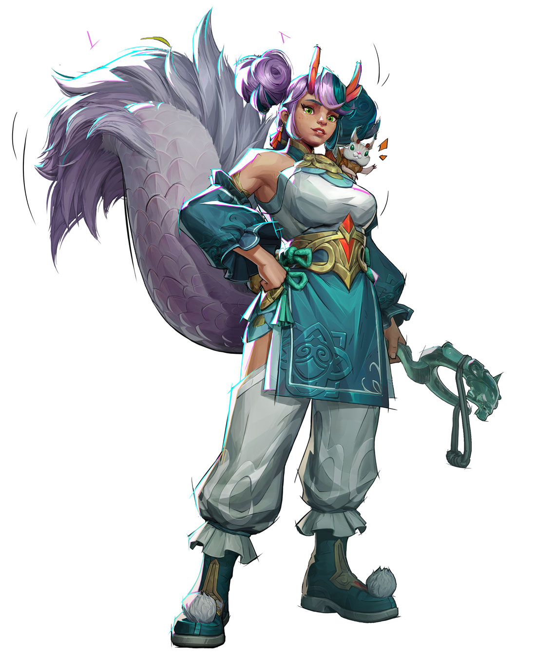 Squirrel Girl, Cheerful Dragoness Art from Marvel Rivals