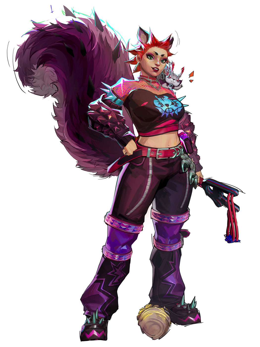 Squirrel Girl, Nut Rocker Art from Marvel Rivals