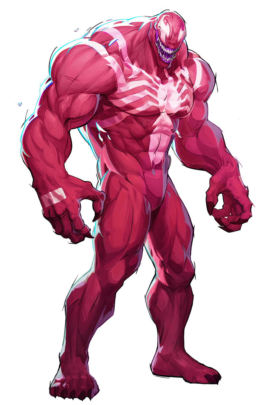 Venom, Pink Bubble Art from Marvel Rivals