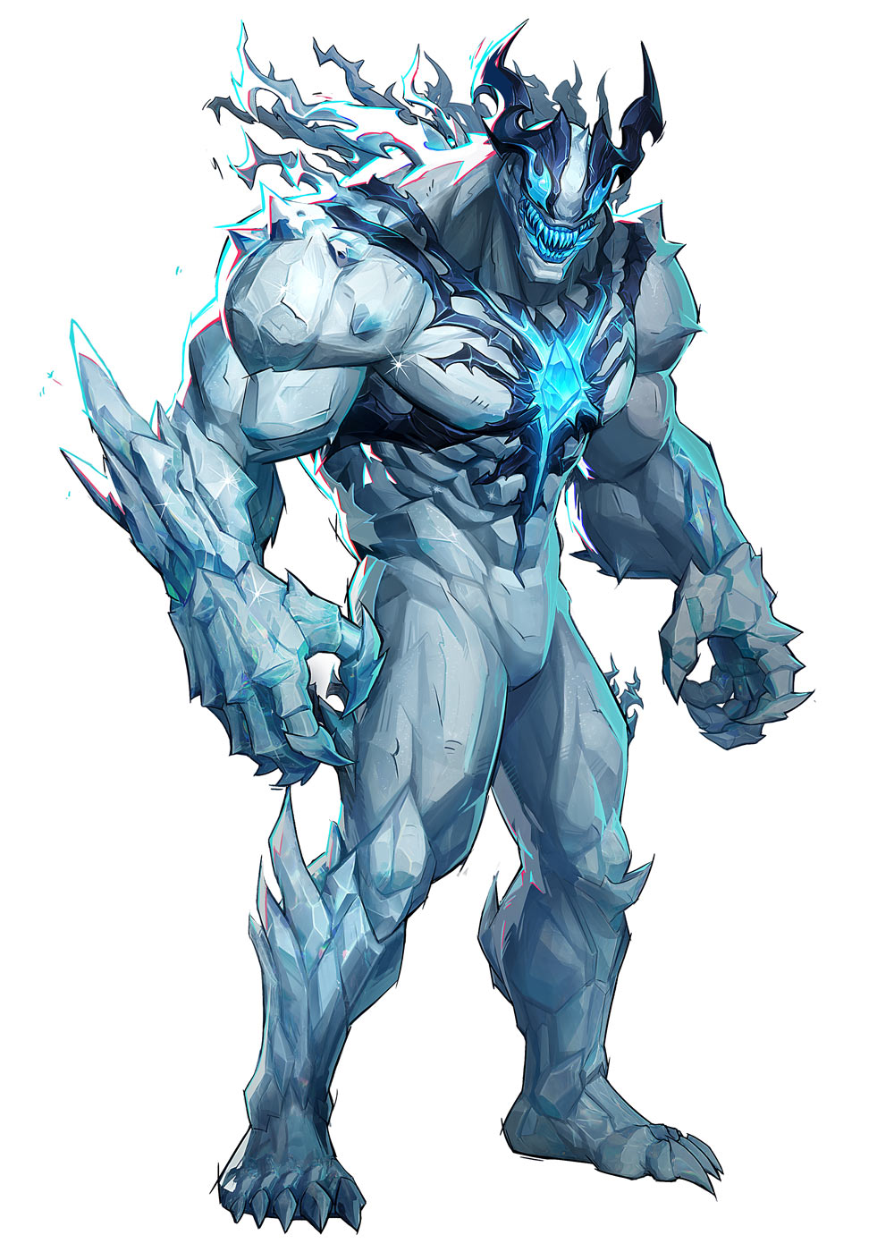 Venom, Snow Symbiote Art from Marvel Rivals