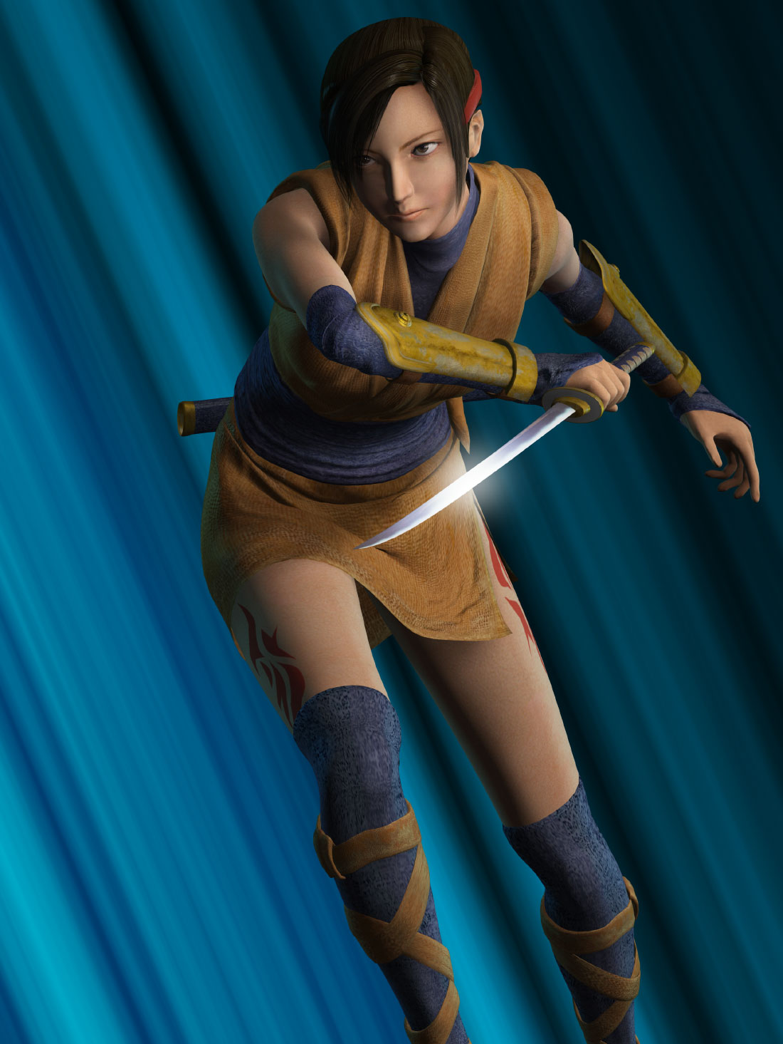 Kaede Promo Art from Onimusha: Warlords