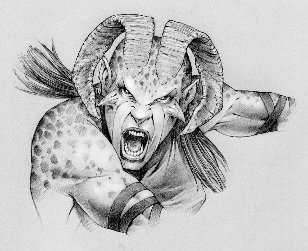 Ferai Jen Concept Art from Primal