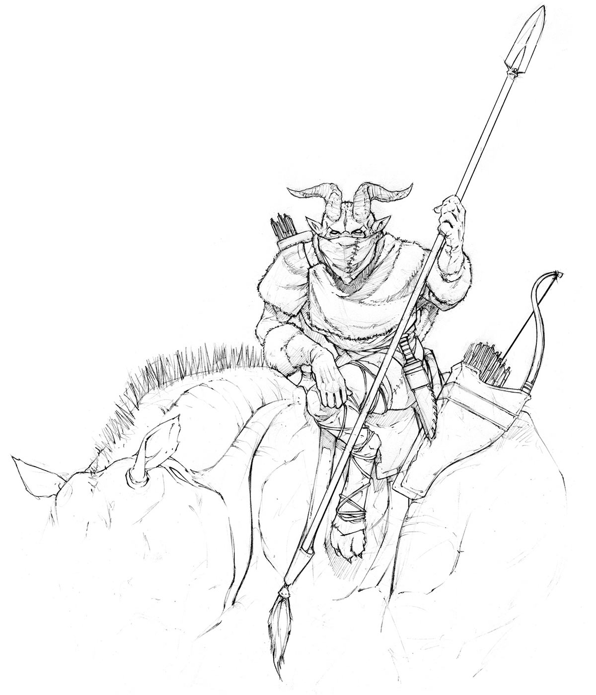 Ferai Rider Concept Art from Primal