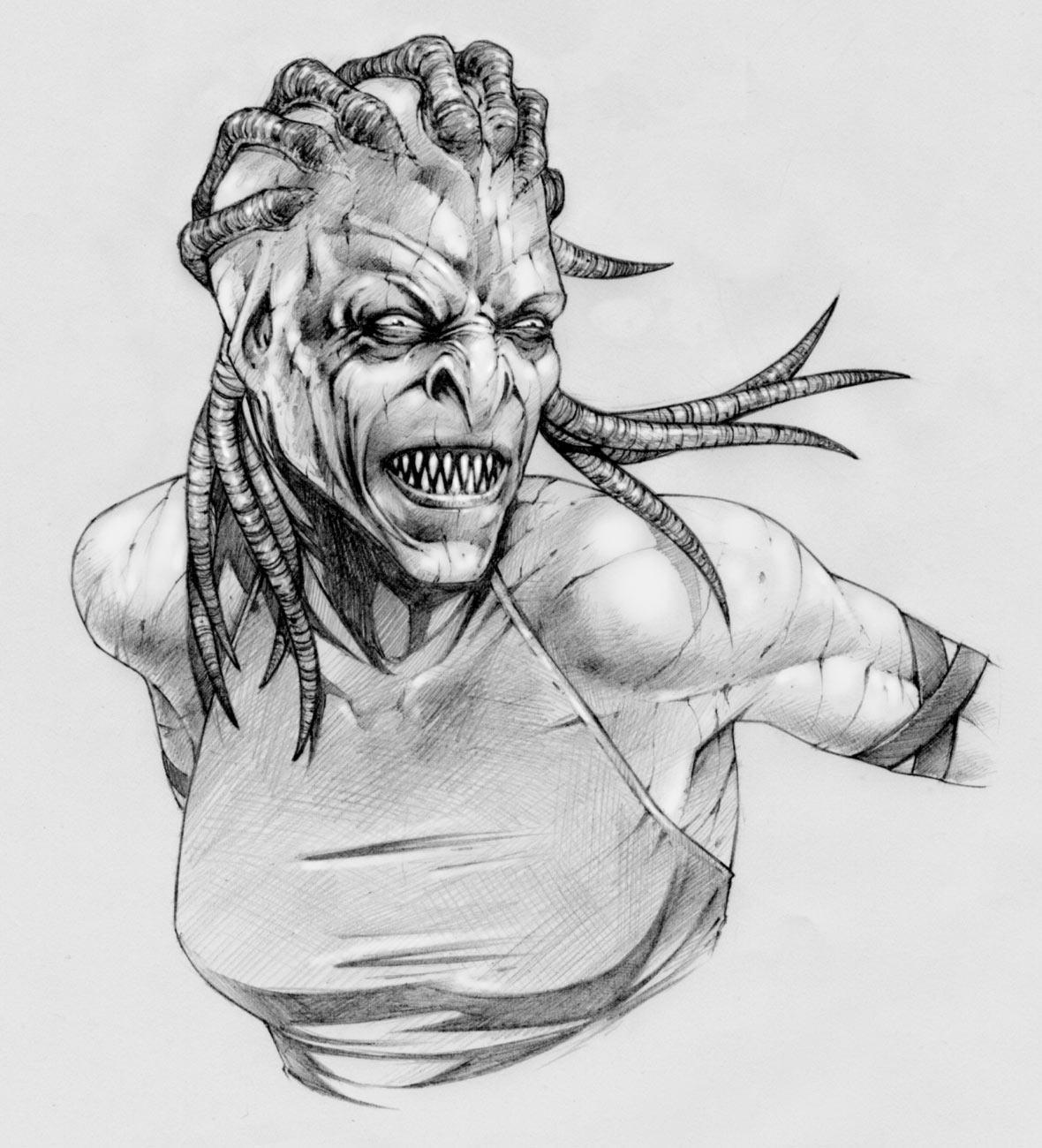 Wraith Jen Concept Art from Primal