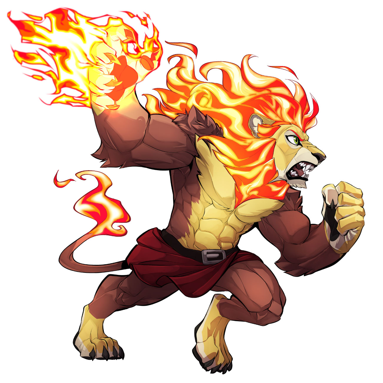 Zetterburn Art from Rivals of Aether